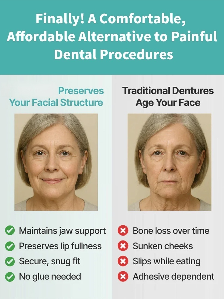 🎁Ends Today: 70% OFF! 🔥ROSOPL™ Custom-Fit Full Functional Dentures