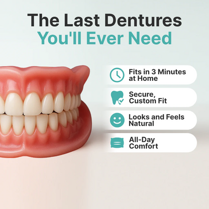 "🎁Ends Today: 70% OFF! ⏰Yagoo™ Medical Full Denture with Strong Suctiond🦷Obtain American Dental Association (ADA) Certification